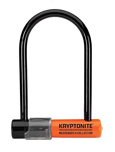 Bike Lock : Kryptonite Messenger and Commuter Mini U-Lock - Black / Orange