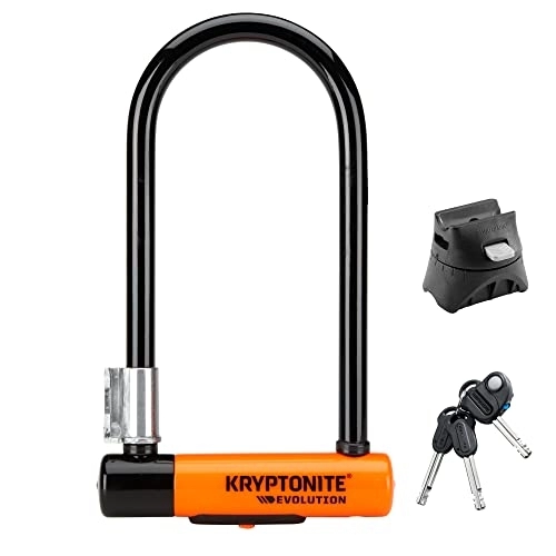 Bike Lock : Kryptonite New-U - Evolution Standard Flexframe-U Orange, 10 x 22.9
