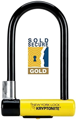 Bike Lock : Kryptonite New York Standard Bike U Lock - Sold Secure Gold