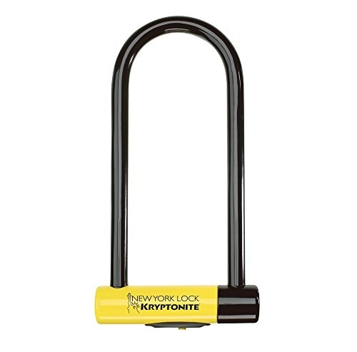 Bike Lock : Kryptonite New York U shaped antitheft lock black 10.2 x 26 cm