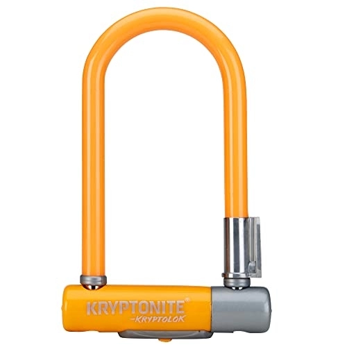 Bike Lock : Kryptonite Unisex Adult Kryptolock Mini-7 Lock - Orange, Mini