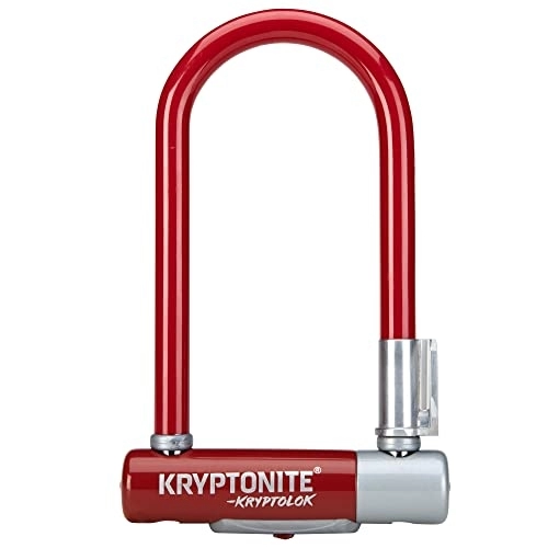 Bike Lock : Kryptonite Unisex Adult Kryptolock Mini-7 Lock - Red, Mini