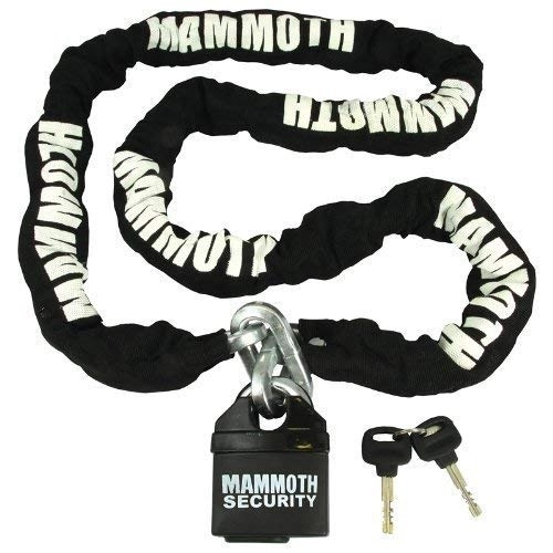 Bike Lock : LOCMAM - Bike It Mammoth 10mm Square Chain and Lock