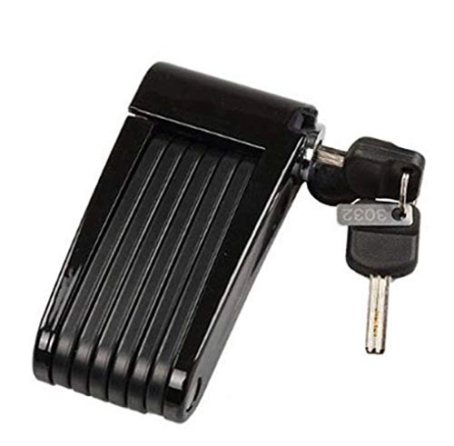 Bike Lock : LQLQL Folding Bicycle Lock Mini Portable Foldable Bike Lock Professional Anti-theft ABS Strong, X-1 black