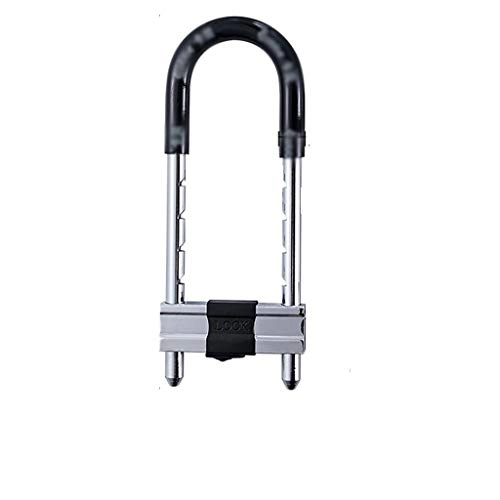 Bike Lock : LQW HOME Bicycle U-Lock Glass Door Lock Double Door Lengthened U-lock Shop Door Anti-theft Lock Household Bicycle Lock