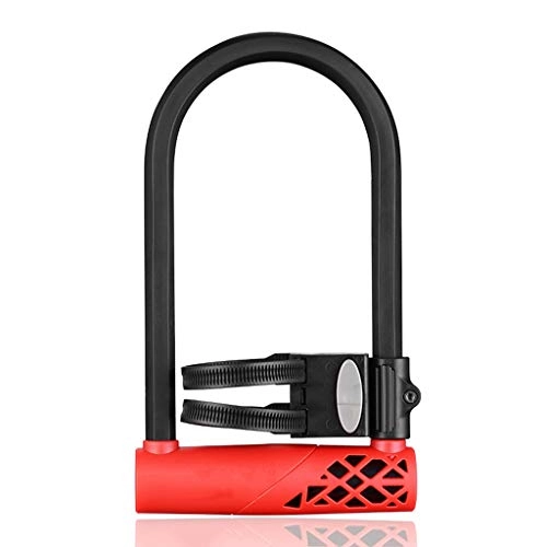 Bike Lock : LQW HOME Bicycle U-Lock U-lock Anti-theft Lock Portable Riding Equipment Accessories Anti-hydraulic Lock Lock