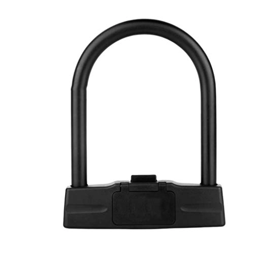 Bike Lock : LQW HOME Bicycle U-Lock U-lock Heavy Duty Lock Anti-theft Lock Anti-hydraulic Lock 5-digit Password Lock Lock (Color : Black)