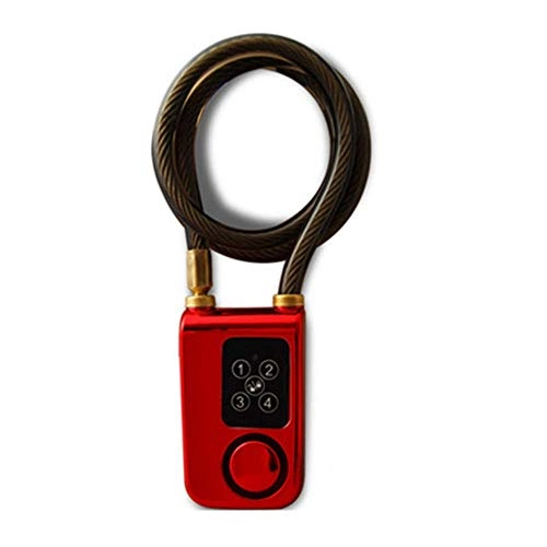 Bike Lock : LXYZ Smart password lock, Smart Alarm Lock Waterproof Spiral Alarm Bicycle Lock Outdoor Anti Theft Lock