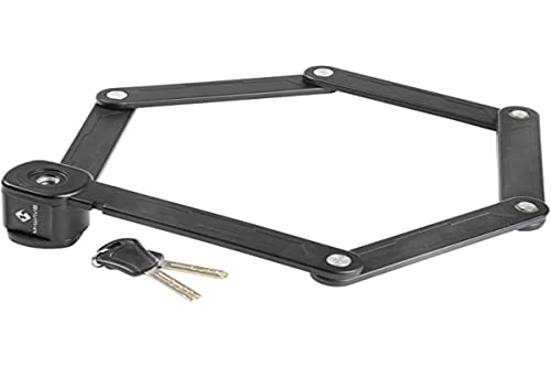 Bike Lock : M-Wave 12301941 F 875 / 6 Folding Lock, Black, 875 mm