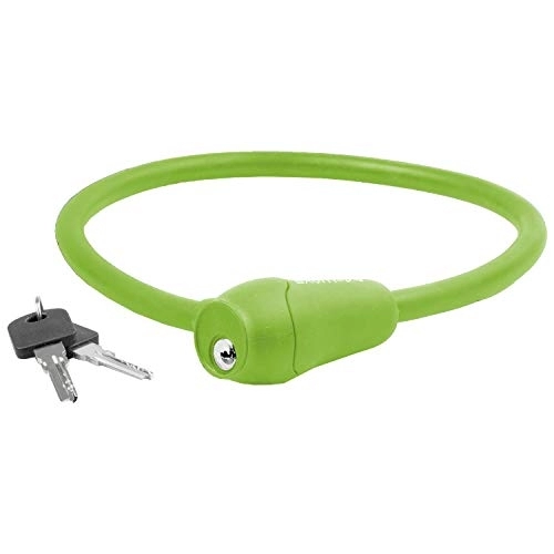 Bike Lock : M-Wave Unisex Adult S 12.6 S Cable Lock - green,