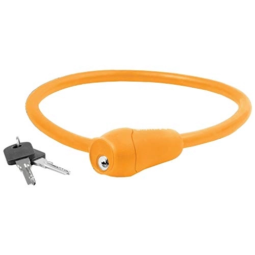 Bike Lock : M-Wave Unisex Adult S 12.6 S Cable Lock - orange,