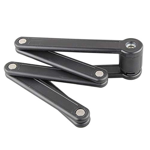 Bike Lock : MagiDeal Folding Bike Lock Anti-Hydraulic Bicycle Chain Lock with Mounting Bracket - Portable & Lightweight