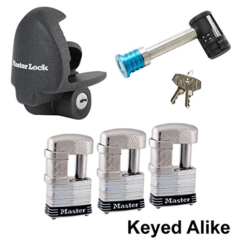 Bike Lock : Master Lock - 5 Trailer Locks Keyed Alike 5KA-37937