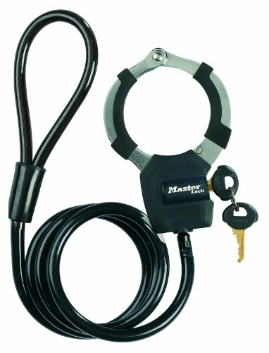 Bike Lock : Master Lock 8275 Cuff Lock with Cable - Black