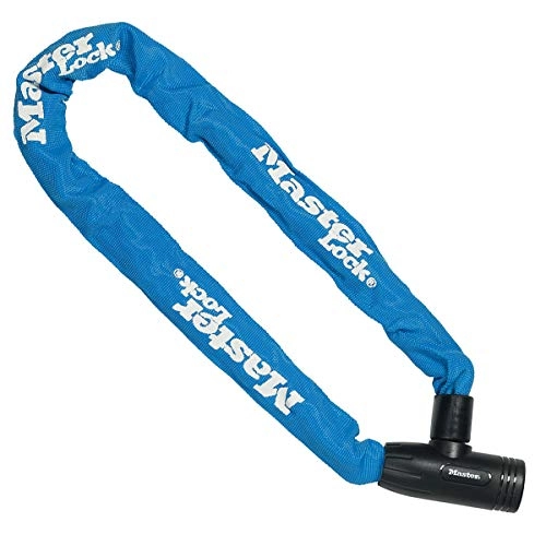 Bike Lock : Master Lock Bike Chain Lock [Key] [90 cm Chain] [Blue] 8391EURDPROCOLB - Ideal for Bike, Electric Bike, Mountain Bike, Road Bike, Folding Bike