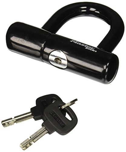 Bike Lock : Master Lock LO 8118DPF U-Lock Vinyl Covered, Black, One Size