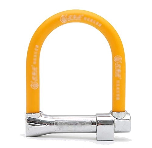 Bike Lock : Mdzz Bicycle Lock Motorcycle Lock Anti-Theft Lock U-Lock Rust, Yellow