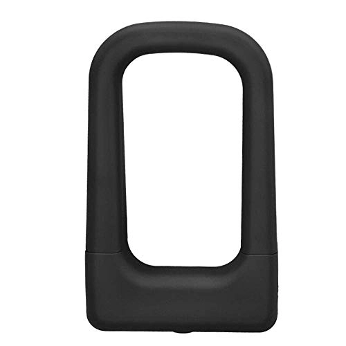 Bike Lock : Mdzz Bike U Lock with Free Lock Mount and 2 Reversible Keys, Twistable Keyhole Cover, Lightweight and Portable (Color : Black)