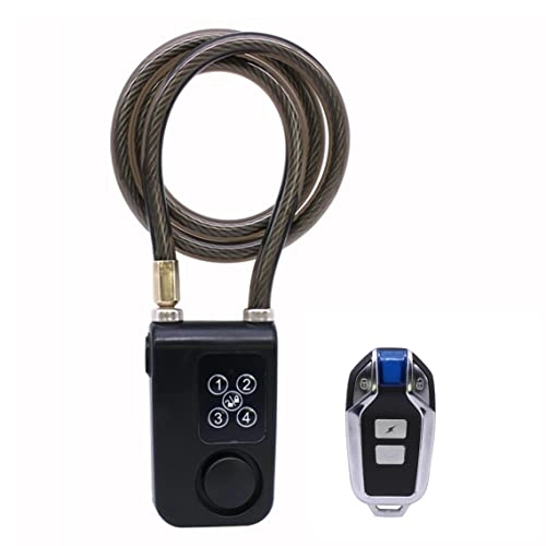 Bike Lock : Menglo 80cm Smart Bluetooth Bicycle Lock with Remote Alarm Wireless Bicycle Lock Perfect for Bikes / Motorcycles