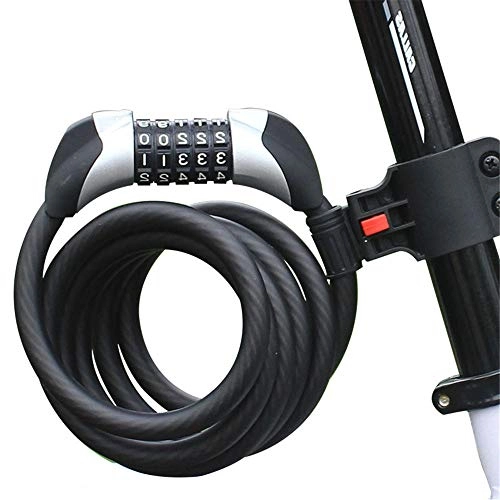 Bike Lock : MICEROSHE Practical Bicycle Lock Car Lock Cycling Supplies Bicycle Tool 5-digit Combination Lock for Riding Lock Car Widely Used