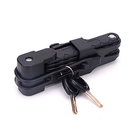 Bike Lock : MONLEYTA Foldable Bicycle Anti-Theft Lock Compact Extreme Bike Security Chain Lock Bars Black