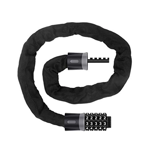 Bike Lock : Motorbike Chain Lock with Combination Lock, Chain Strengthened Cycling Lock for Bike, Scooter, Door, Gate and Fence (1.45M)