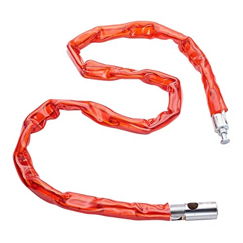 Bike Lock : MroMax MroMax Bike Bicycle Motorcycle Cycling 110mm x 4.5mm Length Secuirty Chain Lock red