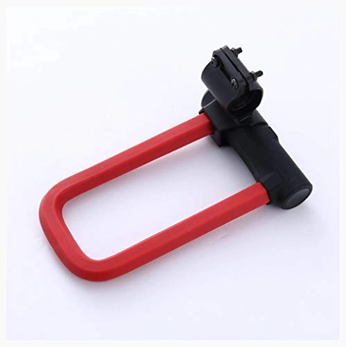 Bike Lock : MyWheelieBin Silicone Anti-theft U-shaped Bicycle Lock For Motorcycle 223 * 123mm red