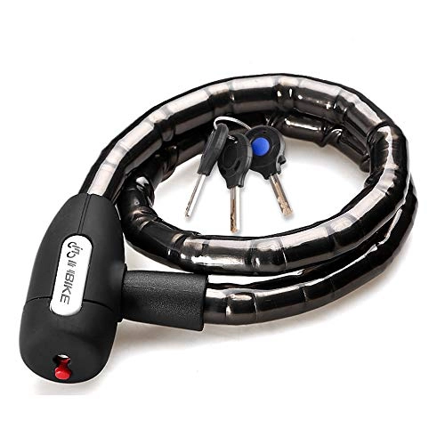 Bike Lock : MYYINGELE Bicycle Bike Lock, Motorcycle Lock, Lock Warehouse, Lawn Mower, The Lock is Made of Steel Cable and Zinc Alloy and is Very Strong Outdoors