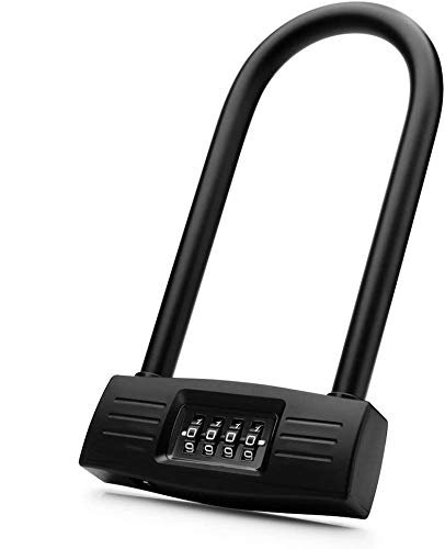 Bike Lock : N\A Bike U Lock, Combination Lock Door Lock Anti-Theft Safety Bike Lock 4 Position Resettable Combination Bike Cable Lock, For Bike Scooter