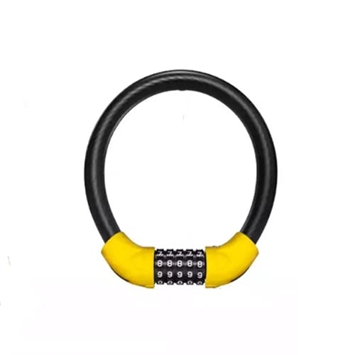 Bike Lock : N / B Bicycle Lock Cable Lock, 5 Digit Resettable Password At Will, Security Bicycle Lock, Anti-Theft Thickened Steel Cable, Road Bike and Mountain Bike Lock