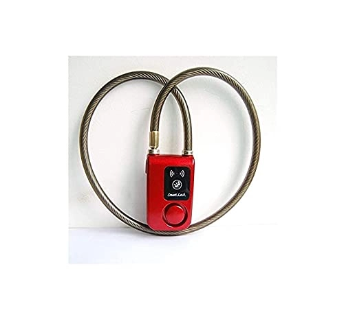 Bike Lock : NBXLHAO Bicycle Lock Bicycle Alarm Password Electric Car Anti-Theft Lock Smart Chain Lock Bluetooth Keyless Lock Bike bike lock bicycle, Red
