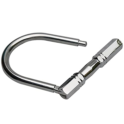 Bike Lock : Nvshiyk Cycle Locks Electric Car Lock Motorcycle U-shaped Lock Bicycle Lock Riding Accessories for MTB, Road Bikes, Shop Doors (Color : Silver, Size : 20.5x3x20.5cm)