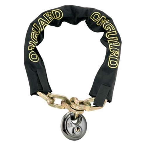 Bike Lock : On-Guard Mastiff-8022D Keyed Chain Lock, Black, 8.0 x 0.8 cm