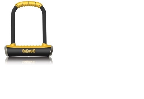 Bike Lock : OnGuard 8001, Black / Yellow, 4.37 x 7.96-Inch