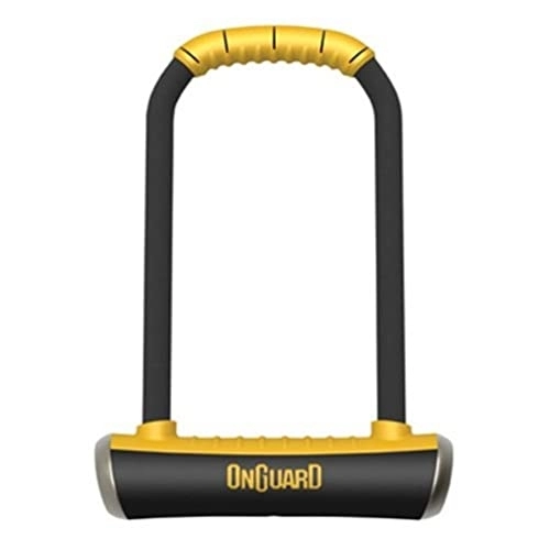 Bike Lock : OnGuard Brute LS-8000 Keyed Shackle Bike Lock, Keyed Shackle Bike Locks, High Security & Reliable, Bicycle Lock With Co-Moulded Crossbar, Locks Shackle On Four Sides, Hardened Steel Cycle Lock, D Lock