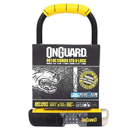 Bike Lock : ONGUARD Bulldog 8010C Combination Bike U Lock