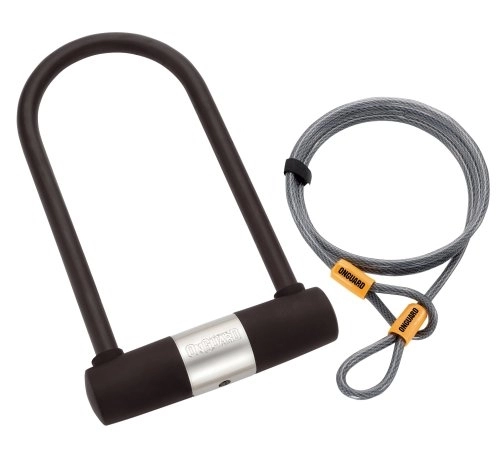 Bike Lock : OnGuard Bulldog DT 5012 Bicycle U-Lock and Extra Security Cable