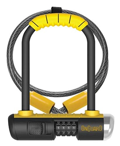 Bike Lock : ONGUARD Bulldog Mini Combo Lock w / 4' X10mm Cable - yellow, one size
