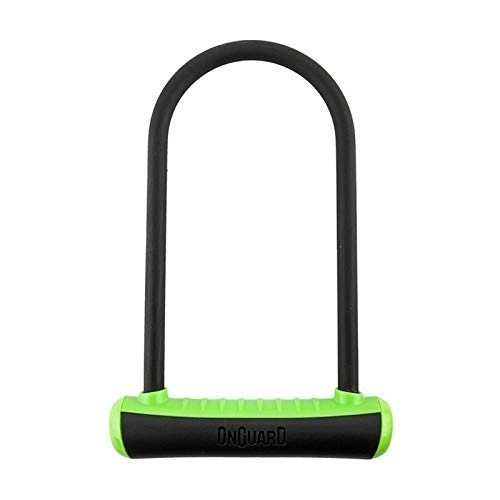 Bike Lock : ONGUARD Neon 8153 U-Lock Standard Shackle, Green, 4.5 x 9