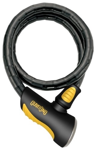 Bike Lock : ONGUARD Rottweiler Armored Coil Cable Lock (Black, 100 cm x 20 mm)