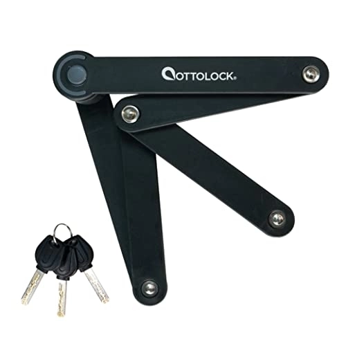 Bike Lock : OTTOLOCK Sidekick Folding Lock | Extra Tough Folding Lock for Electric Bikes and Scooters | Versatile Bike Lock