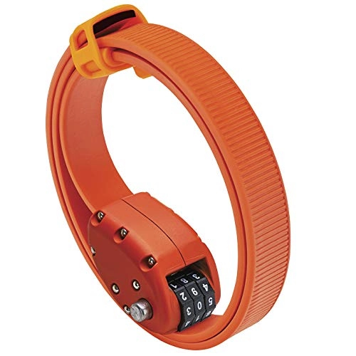 Bike Lock : OTTOLOCK Steel & Kevlar Combination Bike Lock | Different Lengths Lightweight, Compact, Durable Design | Ideal For Cycling & Outdoor Gear Orange 152cm