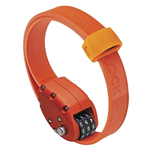 Bike Lock : OTTOLOCK Steel & Kevlar Combination Bike Lock | Different Lengths Lightweight, Compact, Durable Design | Ideal For Cycling & Outdoor Gear Orange 46cm