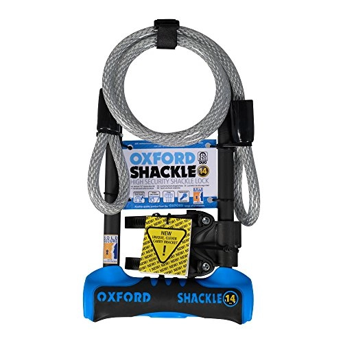 Bike Lock : Oxford Shackle 14 DUO U-Lock: 320mm with 1200 x 12mm Cable