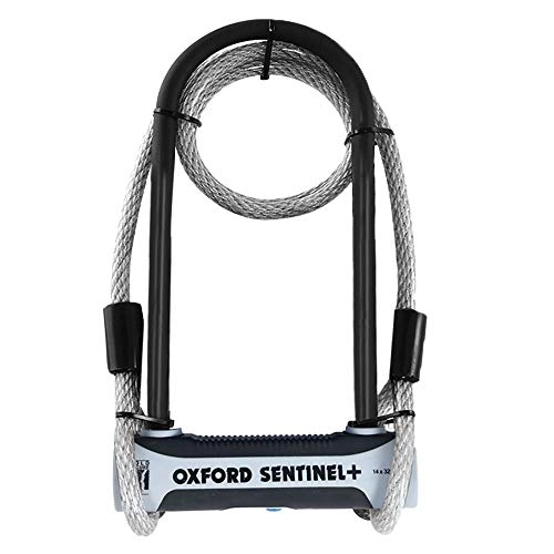 Bike Lock : Oxford Unisex's Sentinel Plus U-lock Duo 14mm X 320mm, Grey