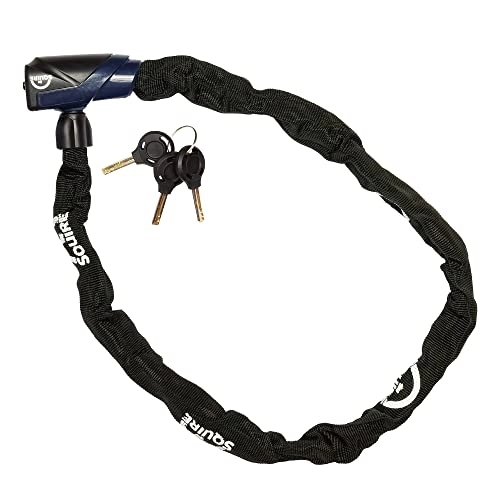 Bike Lock : P4B Bicycle Chain Lock - 900 mm Long | Bicycle Lock with Key | Made of Hardened Special Steel | Bicycle Lock Chain Lock 900 L - 90 cm - Black