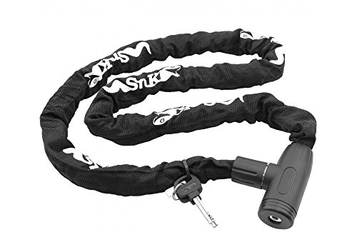Bike Lock : Padlock squared chain with cover 8x8mm varios lengths