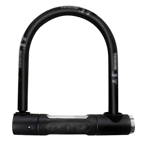 Bike Lock : Padlock with key Security U-lock, Heavy Duty Bike Padlock Security Keyed Lock, For Door Bicycle Motorcycle Bike 7.7inx8.2in Black Bicycle U-lock