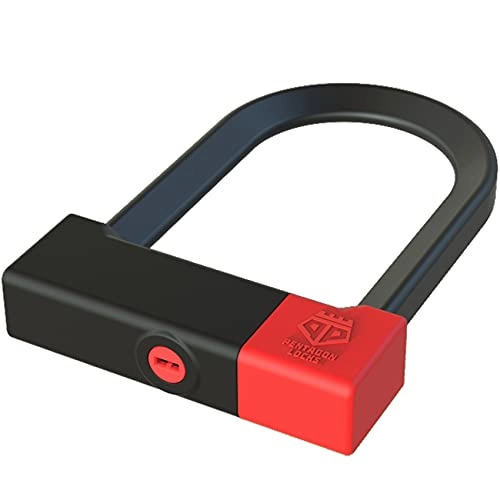 Bike Lock : PENTAGON Bike U Lock - Patented Heavy Duty Anti Theft Bicycle ULock - Ultra Lightweight Sold Secure Gold Bike Security D Lock with Keys for Bikes Electric Bikes and Scooters (85 / 140)